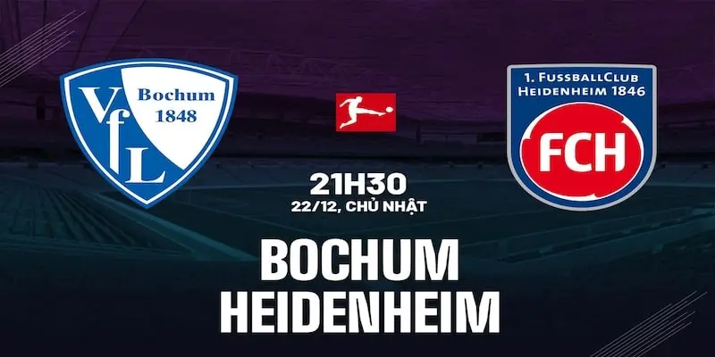 Ví dụ mới nhất trong trận Bochum vs Heidenheim